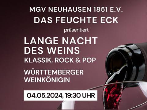 Plakat Werbung Lange Nacht des Weins - Veranstalter: Das Feuchte Eck